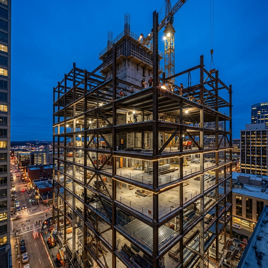 Construction site in progress